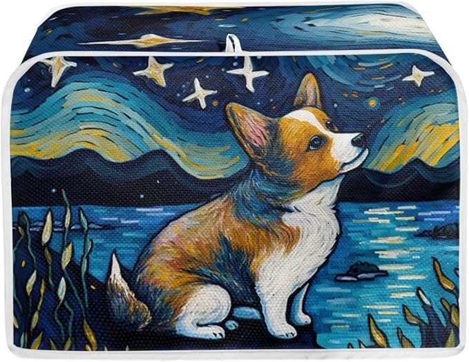 ZFRXIGN Corgi Toaster Cover Small Appliance Covers Starry Night Toaster Cover 2 by ZFRXIGN