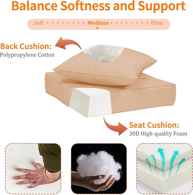Outdoor Deep Seat Cushions 19x19'' - Image 5