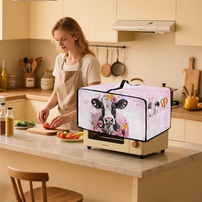 Air Fryer Toaster Oven Dust Cover Washable Fabric Convection Oven Protector - Image 3