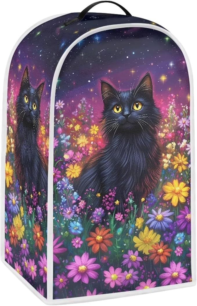 Talayituse Galaxy Cat Daisy Print Blender Dust Cover, Fingerprint Protection - Image 2