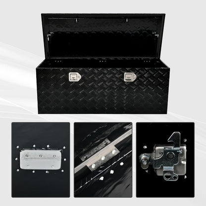 48 inch heavy duty aluminum truck tool box, side view