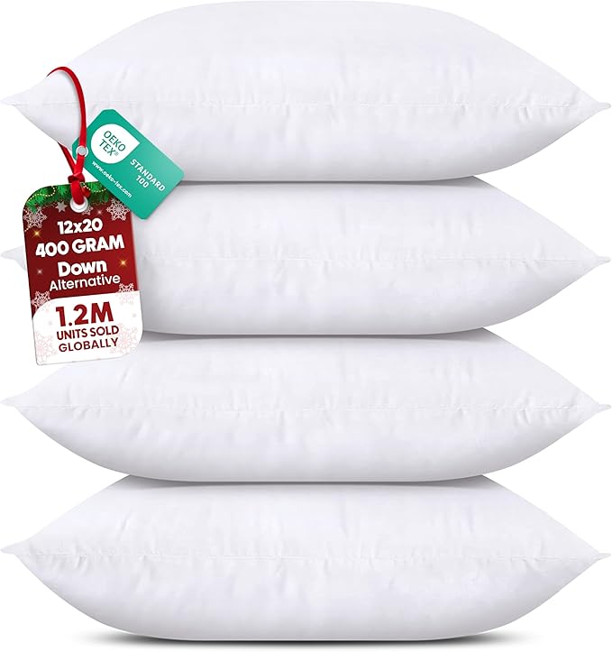 Utopia Bedding Throw Pillows, 12 x 20 Inches Pillows by UTOPIABEDDING