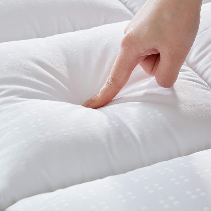 SLEEP ZONE Cotton Mattress Pad California King, Super Soft Pillow Top Mattress - Image 2