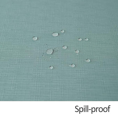 maxmill Slubby Texture Tablecloth Water Resistance Antiwrinkle Spillproof Soft - Image 5