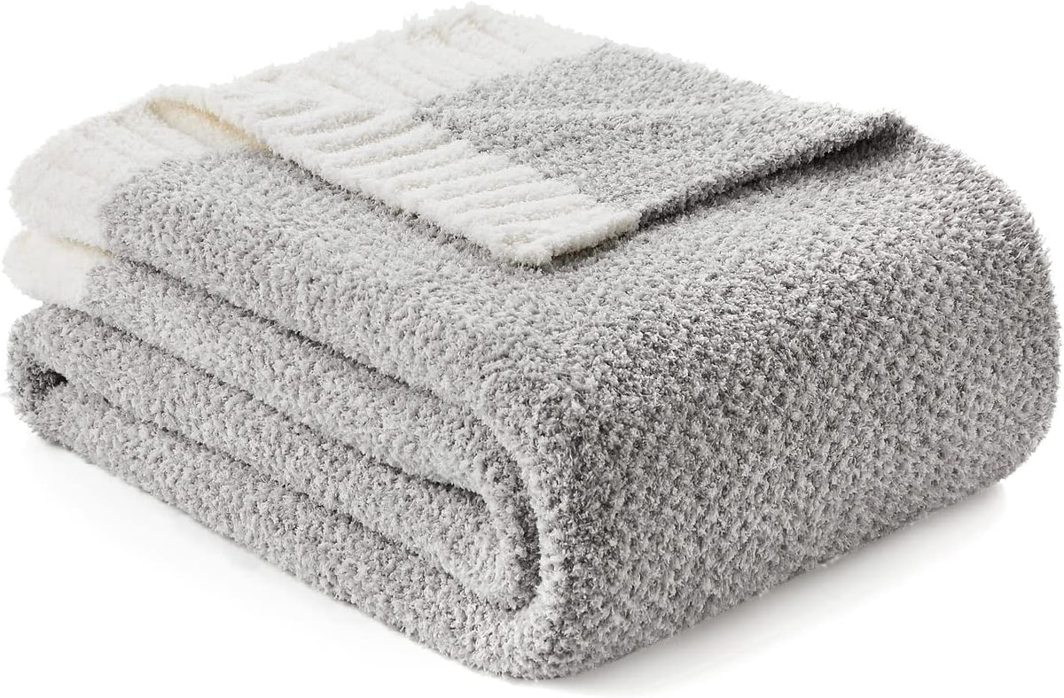 snuggle sac buttery grey throw blanket for couch, main product view