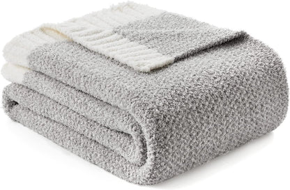 snuggle sac buttery grey throw blanket for couch, main product view
