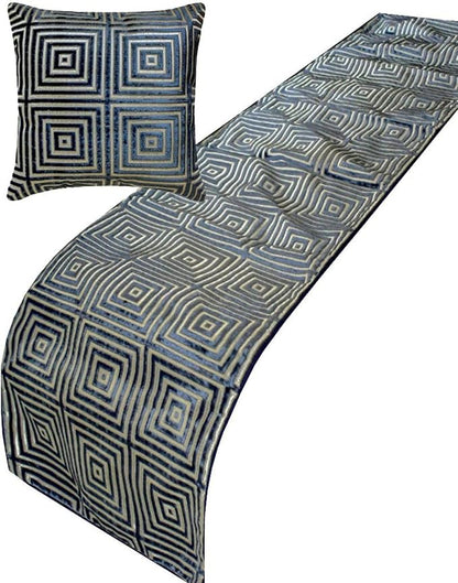 The HomeCentric Blue Bed Runner by TheHomeCentric