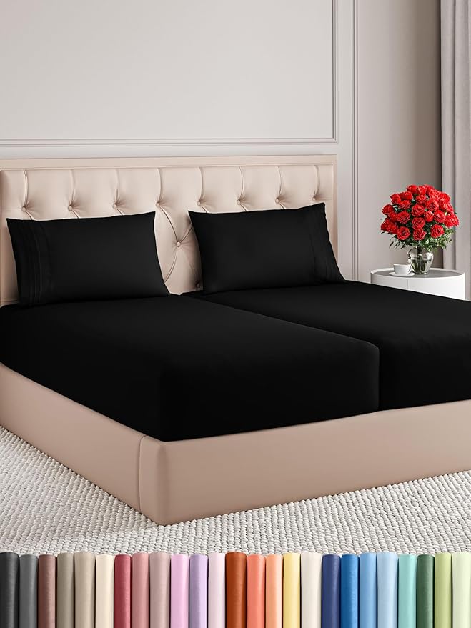 Split King Size 5 Piece Sheet Set by CGKUnlimited