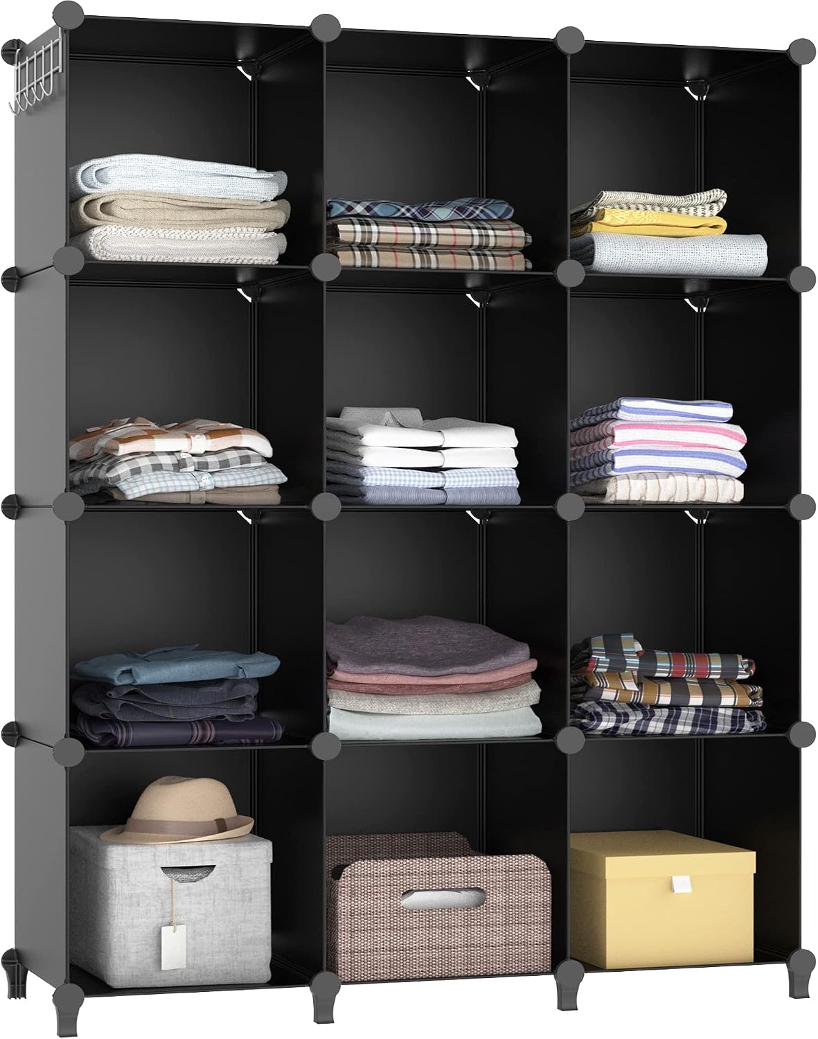 homidec closet organizers and storage, 12 cube storage, main product view