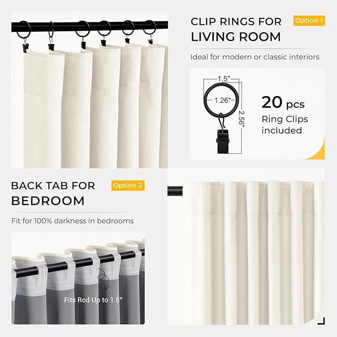 INOVADAY 100% Blackout Curtains - Image 3