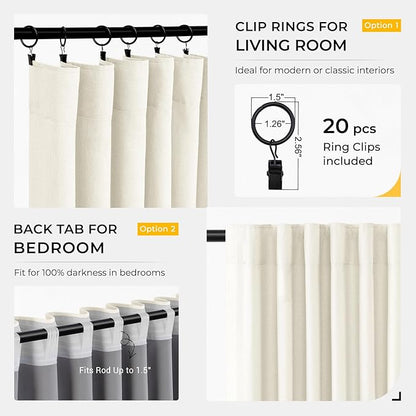 INOVADAY 100% Blackout Curtains - Image 3