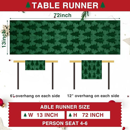 IVAPUPU Christmas Table Runner for Winter Holiday - Image 6