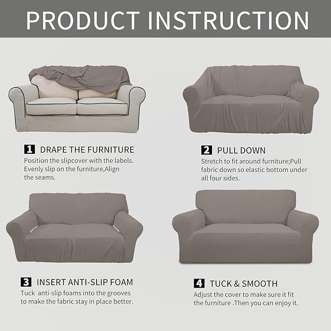 Easy-Going Stretch Chair Sofa Slipcover 1-Piece Couch Sofa Cover Furniture - Image 6