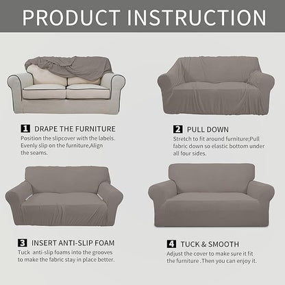Easy-Going Stretch Chair Sofa Slipcover 1-Piece Couch Sofa Cover Furniture - Image 6
