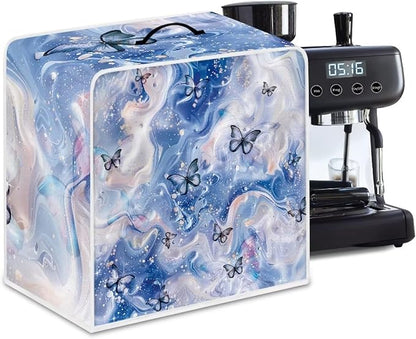 Marble Texture Butterfly Pattern Coffee Maker Covers by PJHEQOXE