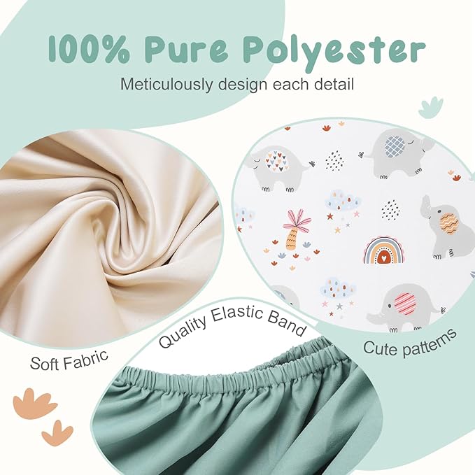 3 Pack Stretchy Bassinet Sheets - Image 3