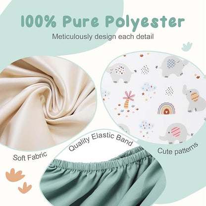3 Pack Stretchy Bassinet Sheets - Image 3