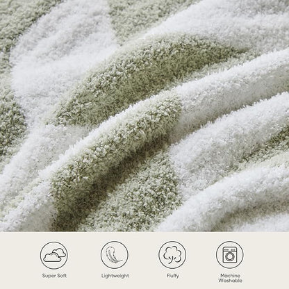 Snuggle Sac Sage Green Bedding Blankets Twin Size, Super Soft Warm Blankets - Image 4