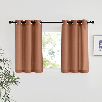 NICETOWN Caramel Linen Curtains by NICETOWN