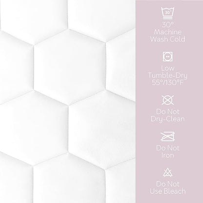 Hearth & Harbor Queen Size Quilted Fitted Mattress Pad Cover, 100% Waterproof - Image 7
