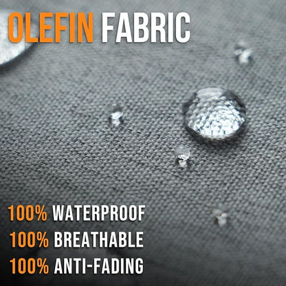 Outdoor Olefin Water-Resistant Deep Seat Cushion Set, Thickened Sofa Chair Pad - Image 7