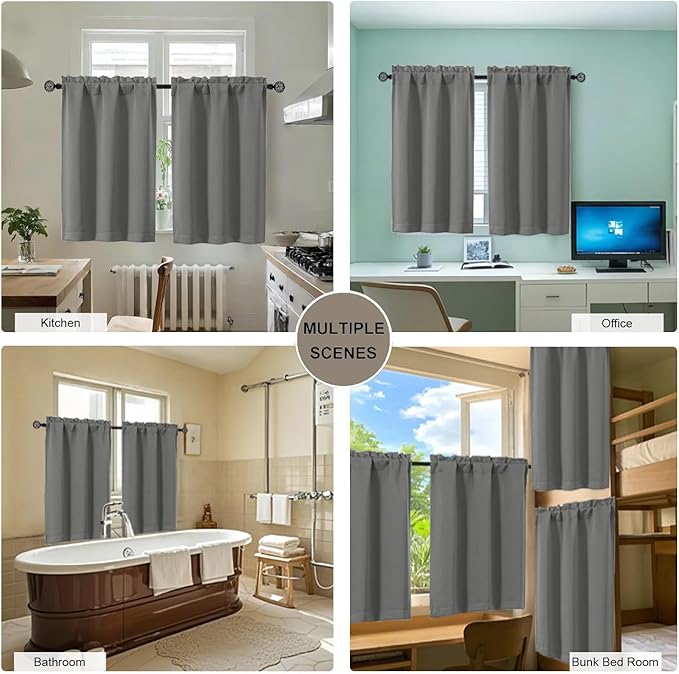 Gwine 24 Inch Long Tier Curtains - Image 7