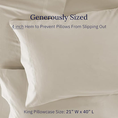California Design Den Hotel Quality King Size Pillowcases Set of 2 - Image 4