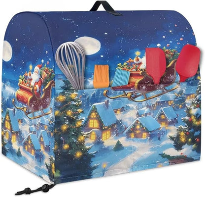 Christmas Stand Mixer Covers Kitchen Appliance Dust Cover Protective Santa - Image 2