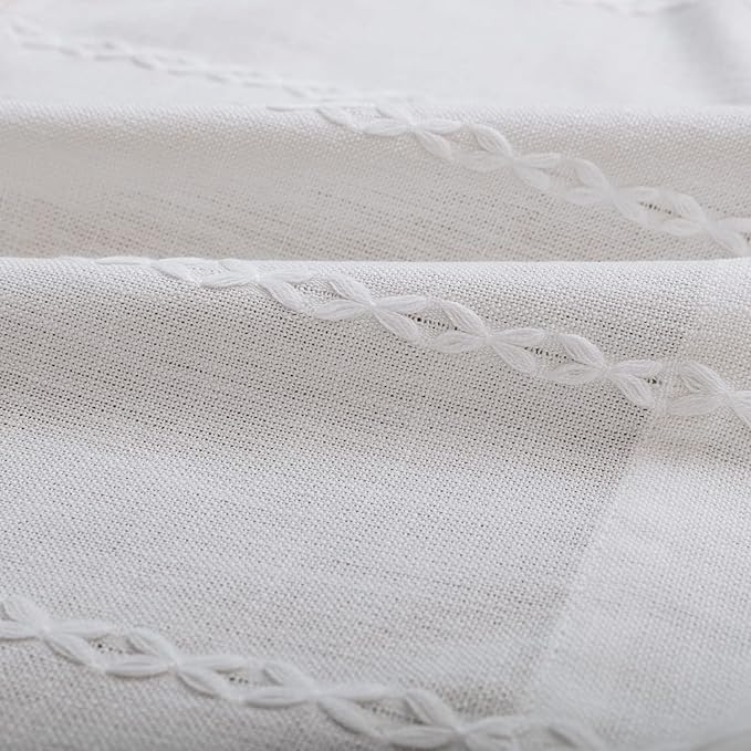 ColorBird Kitchen Curtains Window Valances Boho Short Curtains & Drapes 36 Inch - Image 3