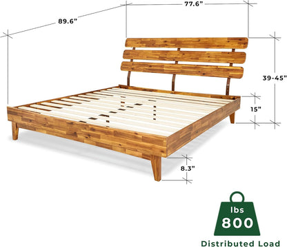 bme caden king size bed frame and adjustable shown in use