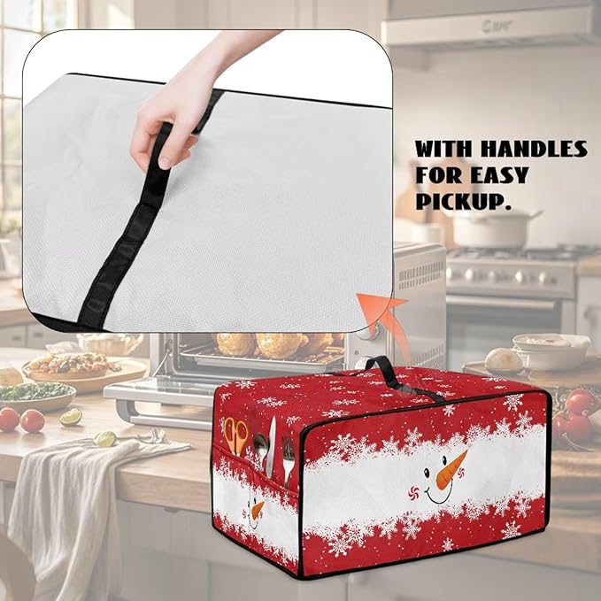 Christmas Countertop Convection Oven Cover Dust Protection Air Fryer Toaster - Image 4