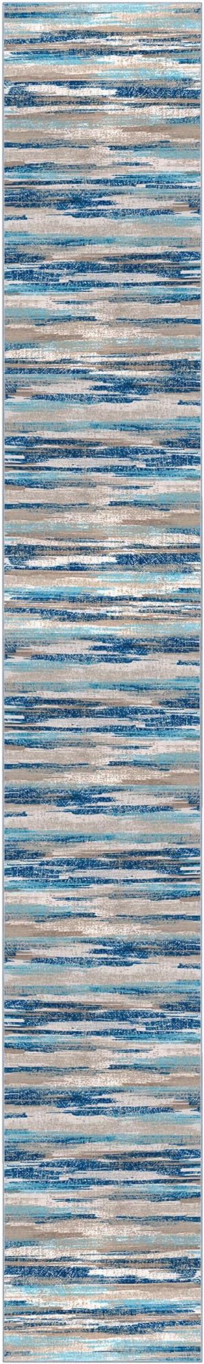 Modern Abstract Runner Rug 3x18 - Image 9
