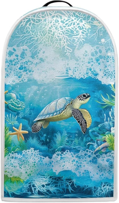 Talayituse Turtle Starfish Coral Print Blender Dust Cover, Fingerprint by Unknown