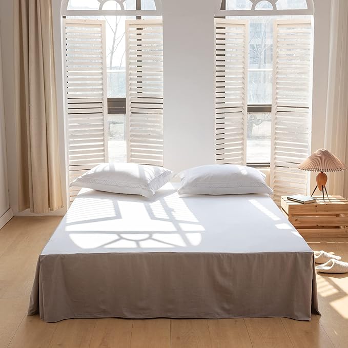 BISELINA French Linen Bed Skirt by BISELINA