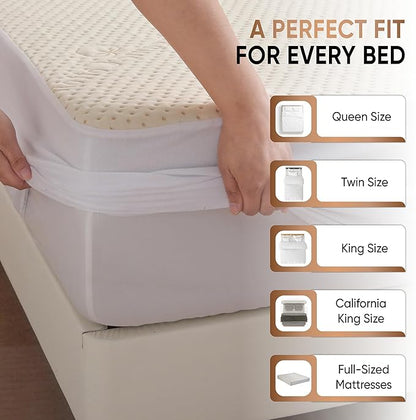 Luxury Waterproof Organic Mattress Protector Calif King - Image 5