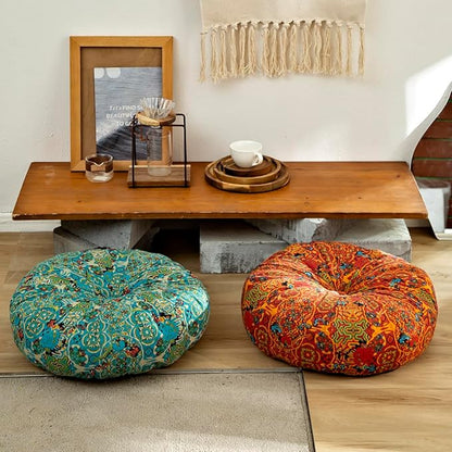 vctops Boho Cotton Linen Round Chair Seat Cushions - Image 4