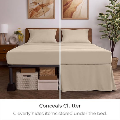 Mellanni Bed Skirt Twin Size - Image 3