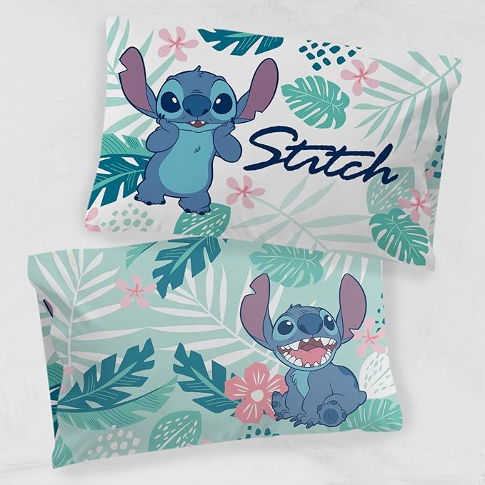 Jay Franco Disney Lilo & Stitch Misty Palm 1 Pack Pillowcase - Image 3