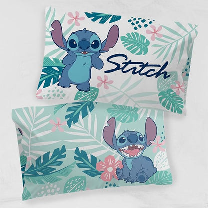 Jay Franco Disney Lilo & Stitch Misty Palm 1 Pack Pillowcase - Image 3