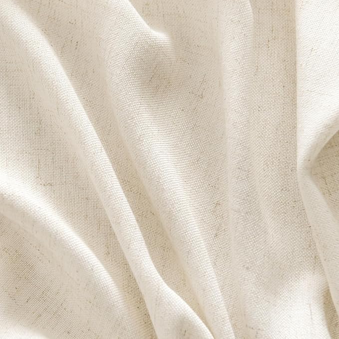 MIULEE Non-See-Through Privacy Linen Curtains 2 Panels, Light Filtering Window - Image 7