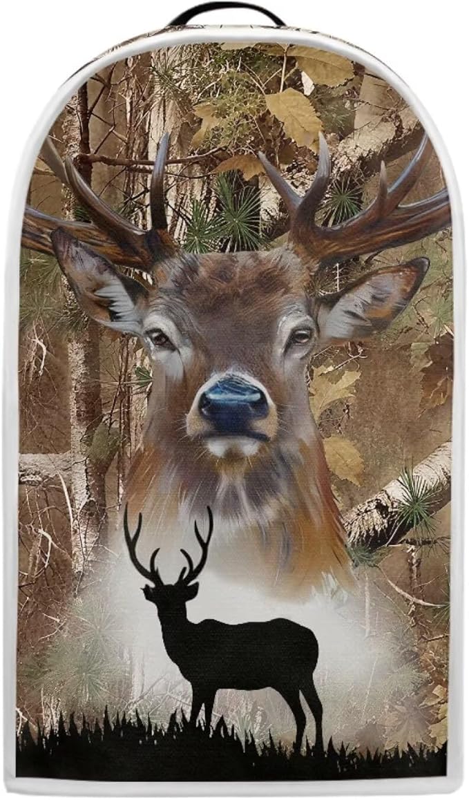 Talayituse Elk Hunting Camo Forest Print Blender Dust Cover, Fingerprint by Unknown