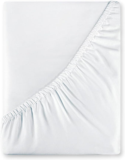 Royale Linen 400 Thread Count 100% American Grown Cotton Fitted Sheet Twin Size by ROYALELINENS