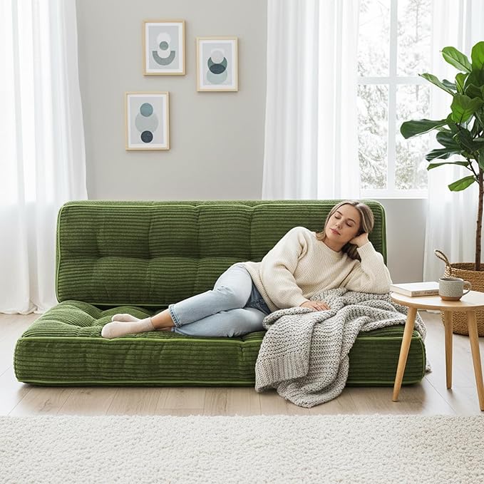 63 Inch Folding Sofa Bed Convertible Chair, 2-in-1 Convertible Boneless Sofa - Image 8
