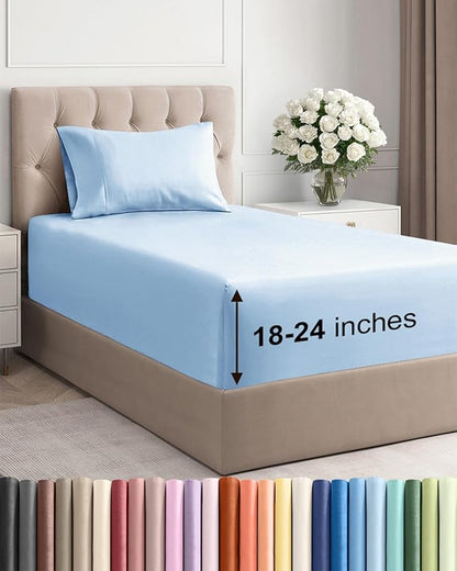 Extra Deep Pocket Twin XL Sheets by CGKUnlimited