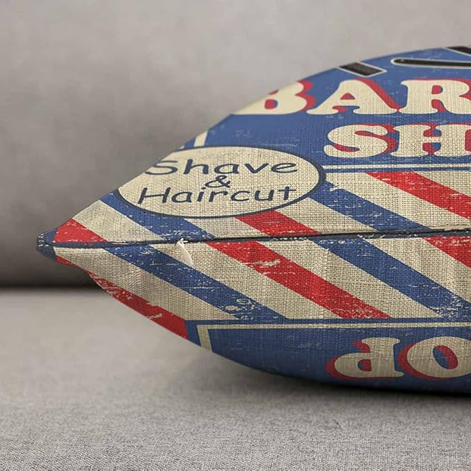 TKS MITLAN Barber Shop Poster Throw Pillow Case Cushion Cover Barbershop - Image 3