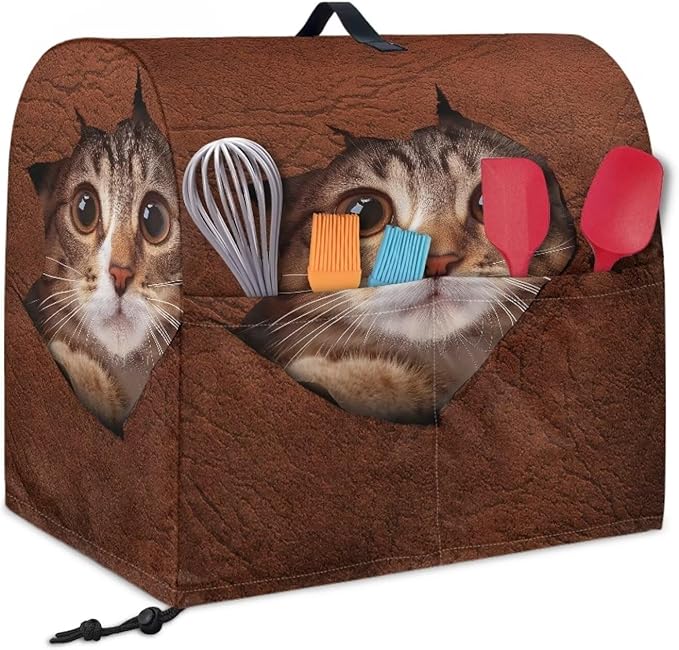 Cute 3D Cat Print Stand Mixer Covers Protector Kitchen Aid Mixer Cover Dust - Image 2