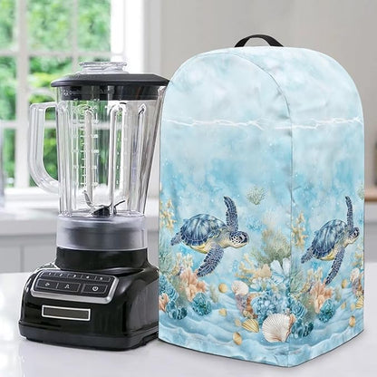 Undersea Turtle Coral Blender Dust Cover Kitchen Small Appliance Decor Anti by NETILGEN
