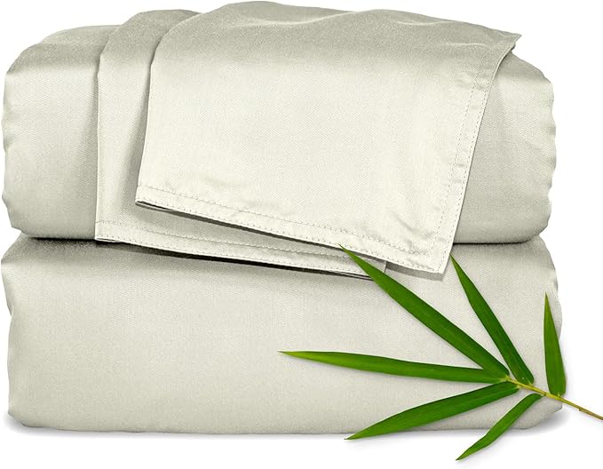 Pure Bamboo Twin Sheets, Genuine 100% Organic Viscose Derived from Bamboo Bed by PureBamboo