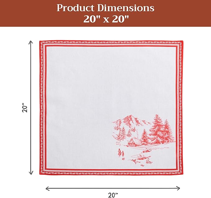 Maison d' Hermine Cloth Napkins Set of 4 100% Cotton - Image 7