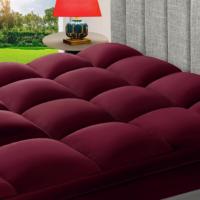 CHOKIT Queen Mattress Topper, Extra Thick Pillow Top Mattress Pad by CHOKIT